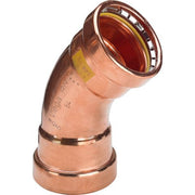 Viega - Bogen 45 Grad PROFIPRESS G XL 2626XL für Gas 64,0mm, I/I Kupfer