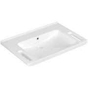 VILLEROY & BOCH - Waschbecken ViCare 800x550mm Rechteck mit Überlauf Weiß Alpin CeramicPlus