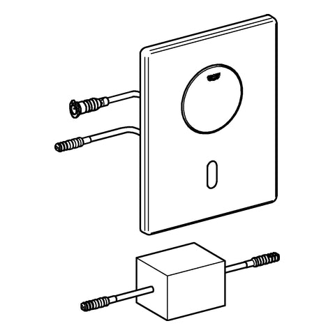 Grohe - Abdeckplatte 42440 mit Elektronik edelstahl