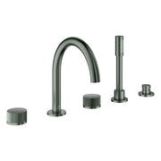 Grohe - 5-L-Wannenkombin. Atrio Private C. 25226 Knopfbetätigung hard graphite geb