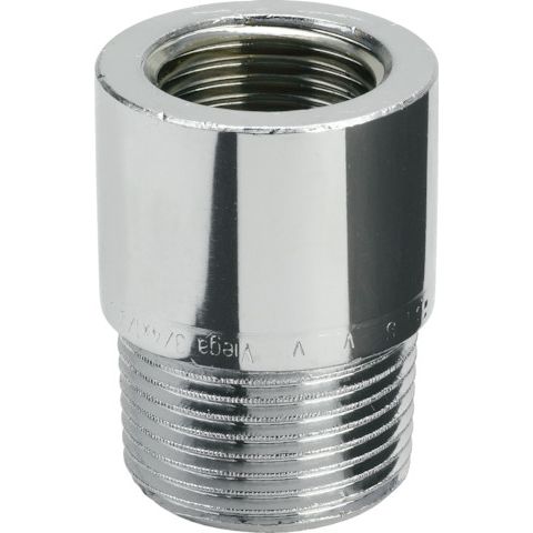 Viega - Reduzierstück 3/4 AG x 1 IG 3242, rund, Rotguss verchromt