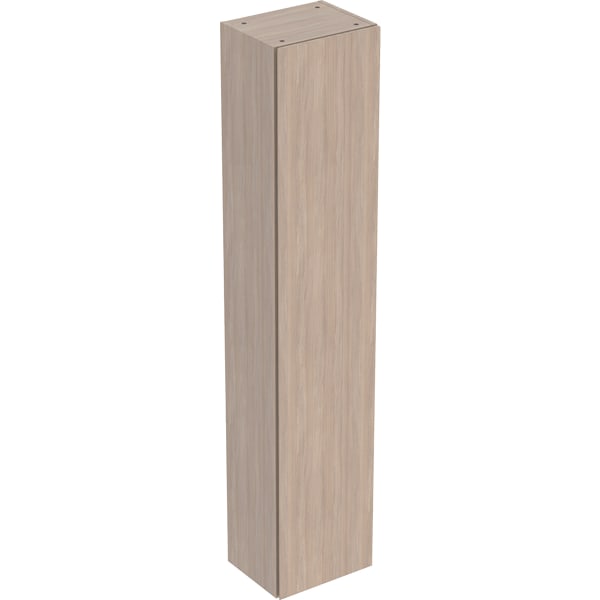 Geberit Vertriebs - iCon Hochschrank mit einer Tür 36x180x29,1cm, Eiche natur/Gr. Lava