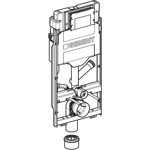 Geberit Vertriebs - GIS Element f. WWC, 114 cm, mit Sigma UP-SPK 12 cm, f. Geruchsabsaugung/Abluft