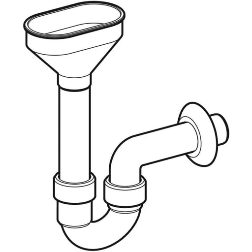Geberit Vertriebs - Rohrbogengeruchsverschluss für Geräte mit Trichter oval d50