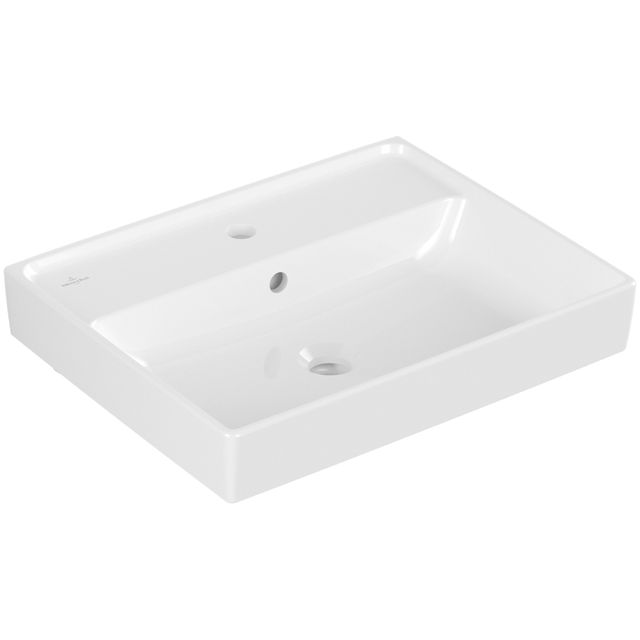VILLEROY & BOCH - Waschtisch COLLARO 4A3355 550x440mm Eckig mit Überlauf Weiß Alpin