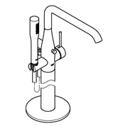 Grohe - EH-Wannenbatterie ESSENCE 25248_1 Bodenmontage FMS chrom