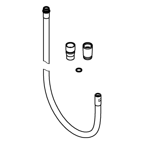 Grohe - Ersatzteil Set - Brauseschlauch chrom 45352000 1/2 x M15x1 1250mm