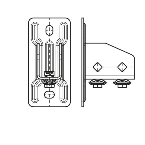 Walraven - Schienenfuß RAPIDSTRUT G2 BUP 41/62/82