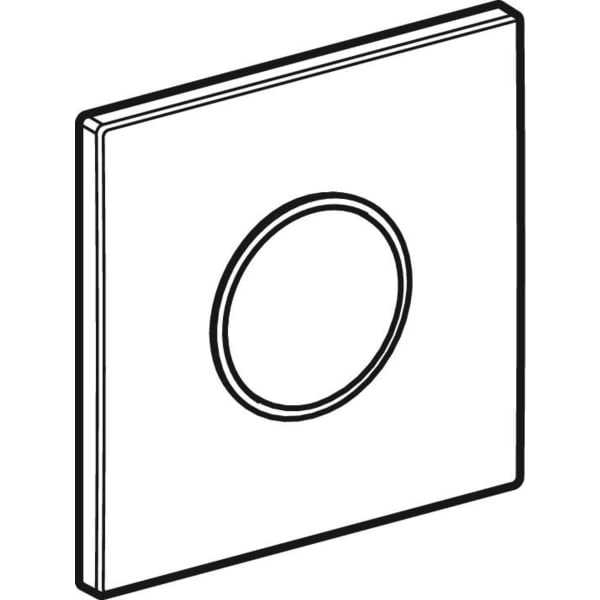 Geberit Vertriebs - Typ 10 Abdeckplatte für UR-Strg. IR weiß 7 Hgl.verchr