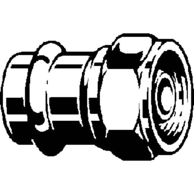 Viega - Verschraubung PROFIPRESS G 2661 für Gas 22mm x 11/8 Rotguss