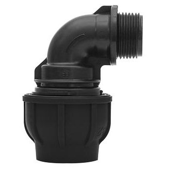 Gebo - Armaturen - Plast Winkel 32 x 1 90Gr, eine Seite mit Außengewinde