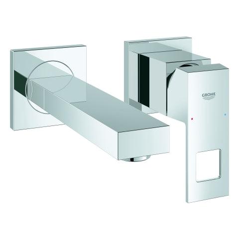 Grohe - 2-Loch WT-Armatur Eurocube 19895 Fertigset für 23200 Ausladung 170 chrom