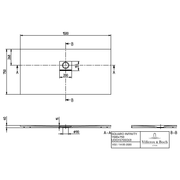 VILLEROY & BOCH - Duschwanne Squaro Infinity 1500x750x40mm re-eckig Anthracite