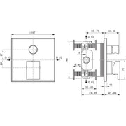 Ideal Standard - IS UP-Badearmatur Extra DIN EN 1717 Brushed Gold