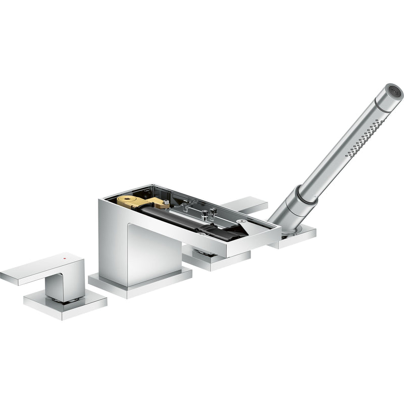 Hansgrohe - 4-Loch Wannenarmatur Axor MyEdition FS o.Platte chrom Wannenrandmontage