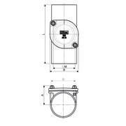 Düker - D�ker Reinigungsrohr m.rd. Deckel DN100