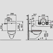 Sanitärtechnik Eisenberg - Sanit�rtechnik Eisenberg Spülkasten 961/2V (topstar duo) 6-9L mit Eckventil weiß