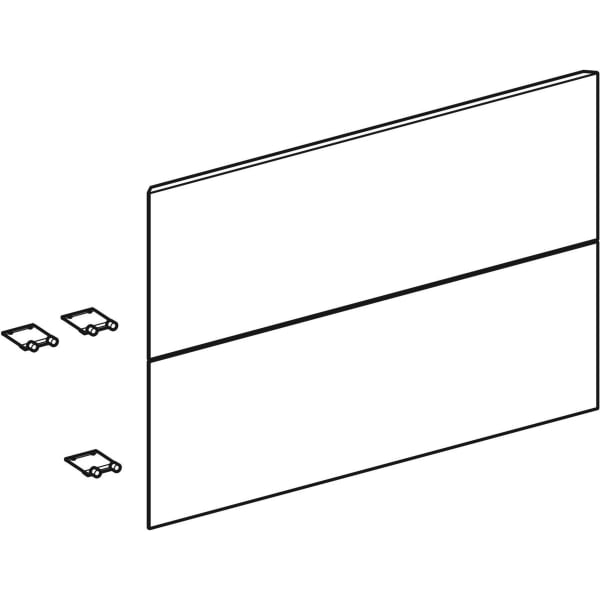 Geberit Vertriebs - Set Schubl.-Frt für ONE US, 2 Schubl. für WT B: 60cm, greige matt