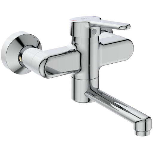Ideal Standard - Wand-WT-Armatur CERAPLUS 2,5l/min. Ausld.230-249mm,absp.S-Anschlüsse, Chrom