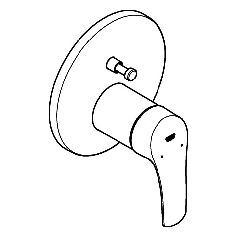 Grohe - EH-Wannenbatt. EUROSMART 24043_3 Fertigmontageset für 35600000 chrom