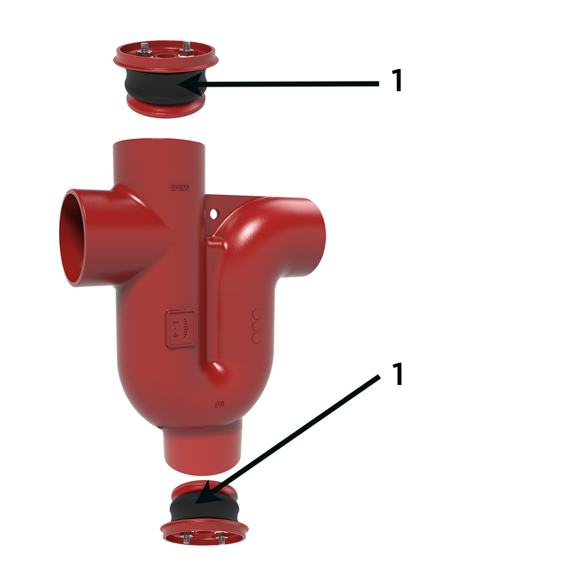 Fornatis - SML Geruchverschluss DN 50 2466 vertikal-horizontal