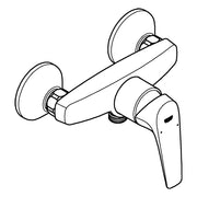 Grohe - EH-Brausebatterie BauFlow 23755 Wandmontage chrom