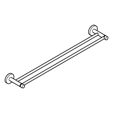 Grohe - Doppel-Badetuchhalter ESSENTIALS 40802 654mm warm sunset gebürstet