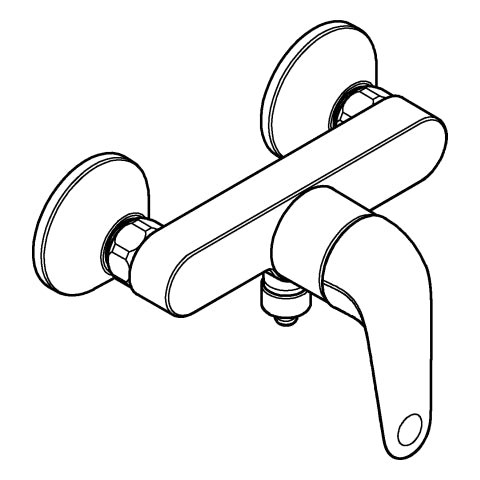 Grohe - EH-Brausebatterie Euroeco 32740_1 Wandmontage eigensicher chrom