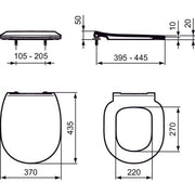 Ideal Standard - WC-Sitz CONNECT, Flat, weiß