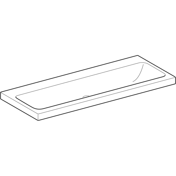 Geberit Vertriebs - iCon Light Waschtisch 120x48cm ohne Hahnloch, ohne Überlauf, weiß