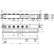 Hansgrohe - Grundset AXOR Thermostatmodul Select 4 Verbraucher