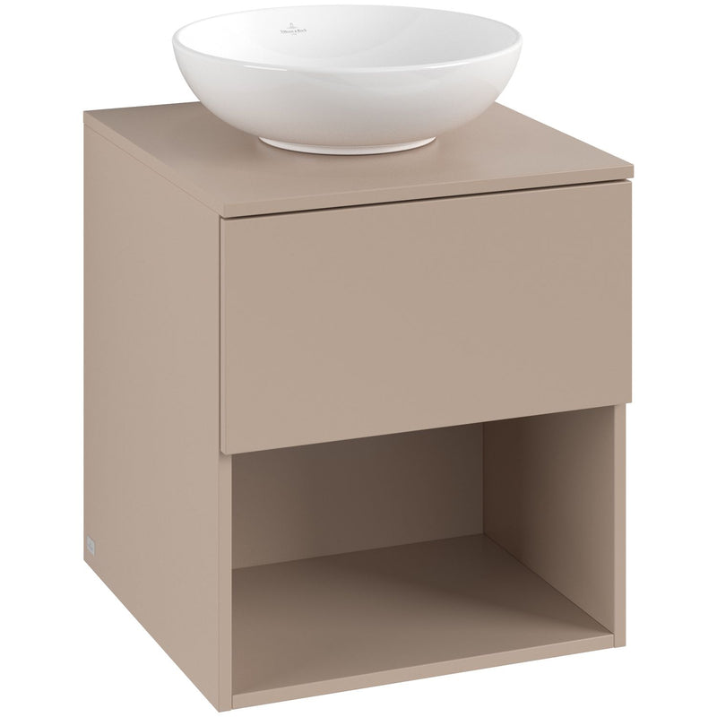 VILLEROY & BOCH - Konsolen-Unterschrank 500mm f AWT38 1 Ausz 1 Aussch oLB C520H0 RR Macciato
