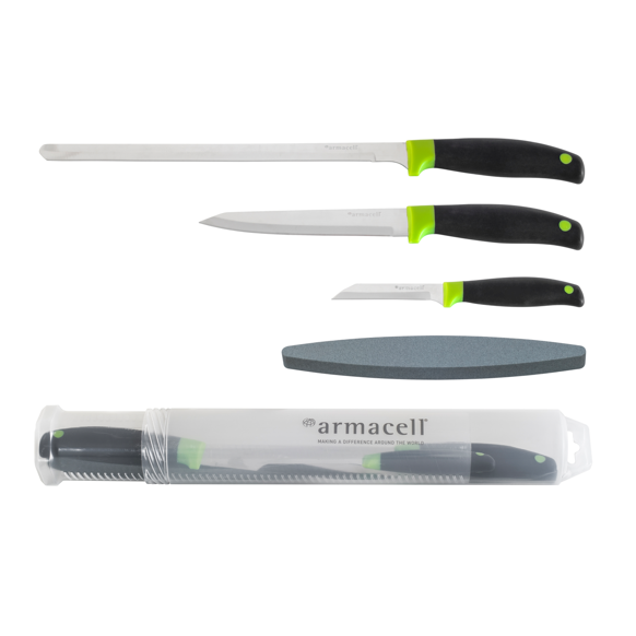 ARMACELL - Adolf Schmidt Messer-Set Armaflex 3 Messer und 1 Schleif-Stein