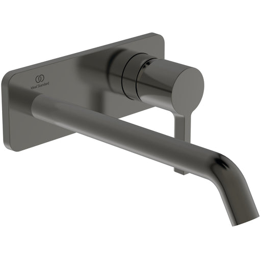 Ideal Standard - Wand-Waschtischarmatur JOY, BS2, eckige Rosette,Ausld.225mm,Magnetic grey