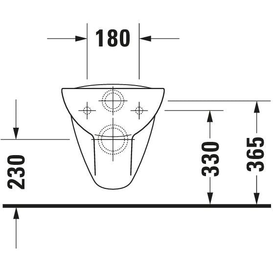 Duravit - Wand-WC D-CODE 545mm 253509 Tiefspüler, weiß