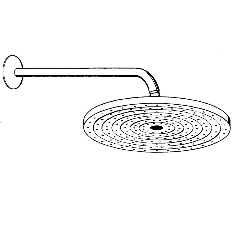 Hansgrohe - Kopfbrause RAINDANCE Air 240 9,0l/min mit Brausearm 27461000 chrom