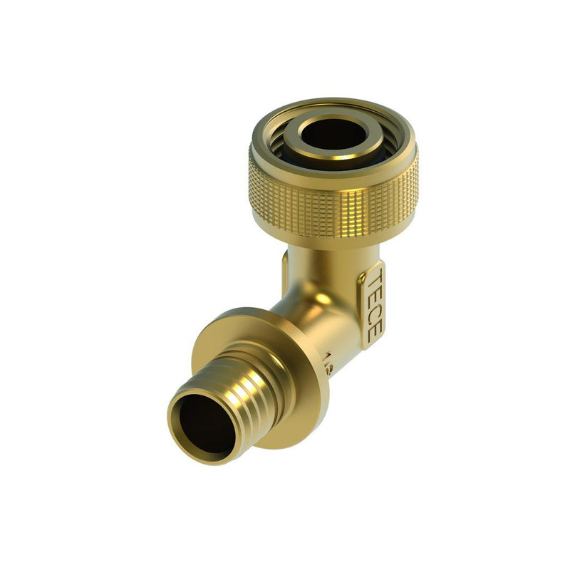 TECE SE - TECEflex Schnelladapter Winkel 90 Grad, Dim. 16 x 1/2, Siliziumbronze