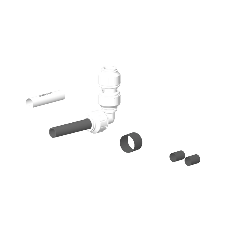 Dornbracht - Verrohrung Ersatzteile 90240434501 124 x 104 x 35