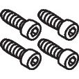 Hansgrohe - Zylinderschraube Set Axor M5X12 DIN912