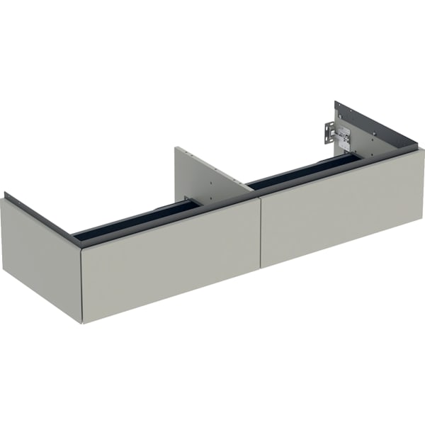 Geberit Vertriebs - ONE Unterschrank für WT/-Platte 2 Schubl., 133,2x26,6x47cm, greige matt