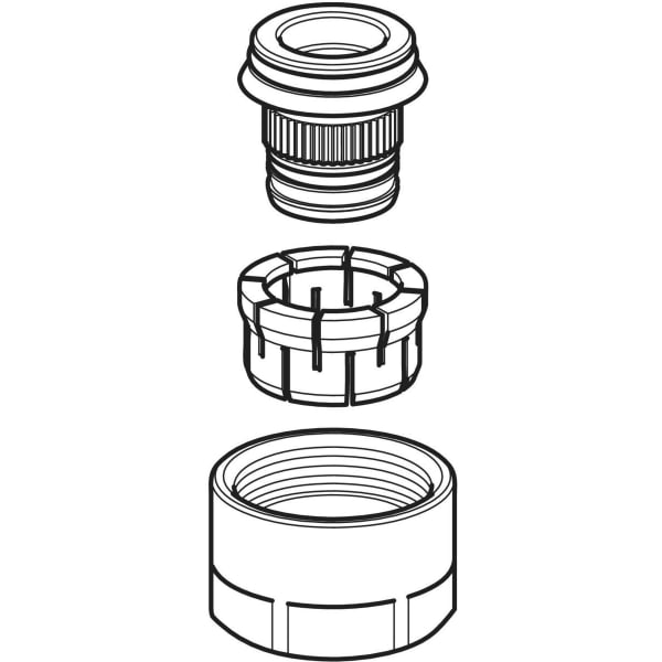 Geberit Vertriebs - FlowFit Anschlussverschr. für Eurokonus d20-EuG3/4