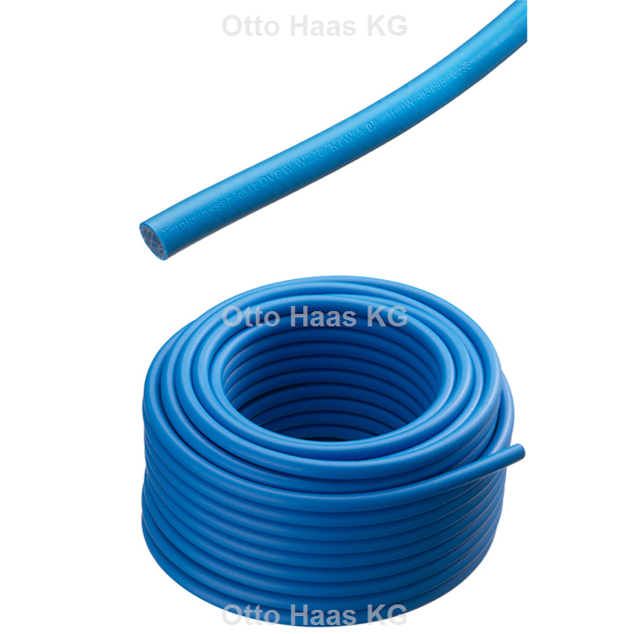 Otto Haas KG - Trinkwasserschlauch Profiline 3/4 bis +40Gr, DVGW-W270, 50m Rolle, blau