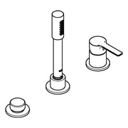 Grohe - 3-Loch EH-Wannenkombination LINEARE 19965 chrom