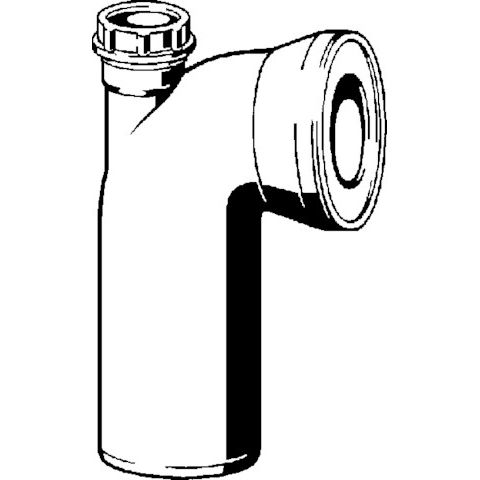 Viega - WC Anschlussbogen 90 Grad 3811.1 40mm Kunststoff weiss
