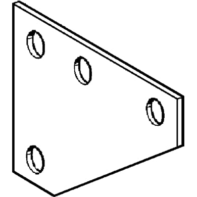 Sikla - Knotenblech K1 für Schienenbreite 27mm 107769