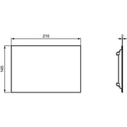 Ideal Standard - Revisionsplatte U3 SEPTA PRO, für Urinal, Weiß