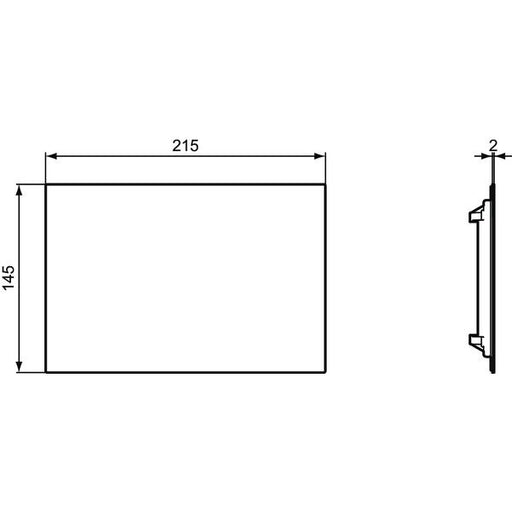 Ideal Standard - Revisionsplatte U3 SEPTA PRO, für Urinal, Weiß
