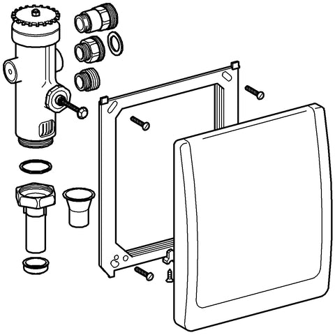 Grohe - WC-Druckspüler UP 42901 3/4 Austauscharmatur