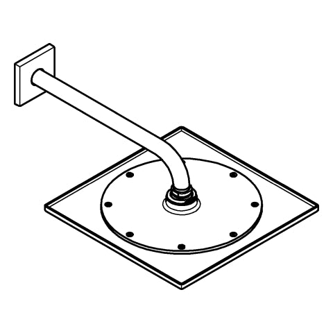 Grohe - Kopfbrauseset Rainshower Aqua 10 26857 1 Strahlart Brausearm 286mm chrom