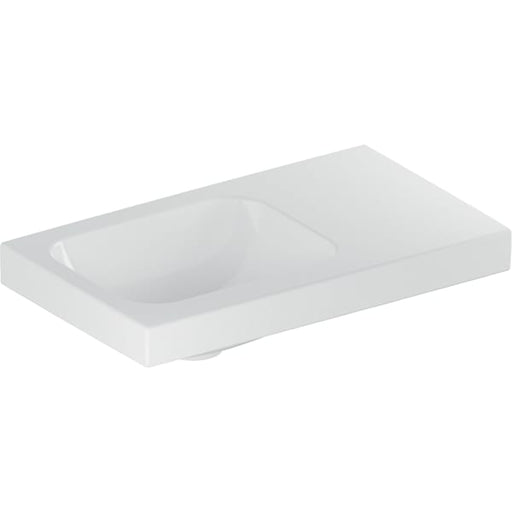 Geberit Vertriebs - iCon Light Handwaschbecken 53x31cm Ablg./o. Hl. re, o. Ül., weiß